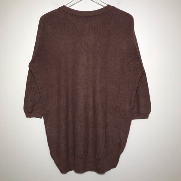 Aritzia Wilfred Silk Cashmere Knit Sweater Brown - Picture 5 of 6